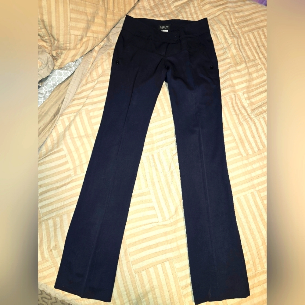 PATRIZIA PEPE long  straght/light flare dark nevy pants. Size S